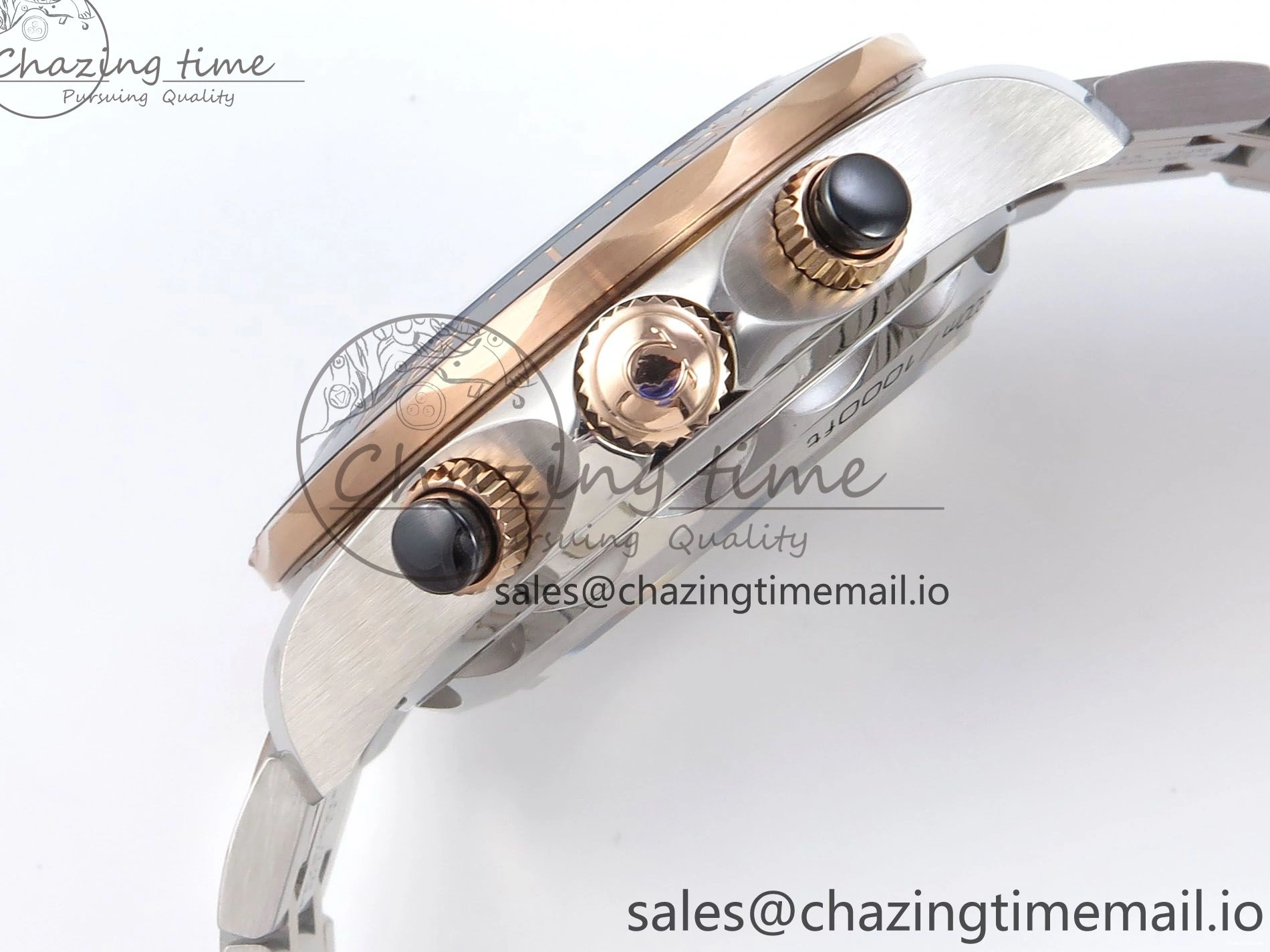 0507 Seamaster 300m Chrono SS YG OMF 1:1 Best Edition Blue Dial on SS YG Bracelet A Popular 7685